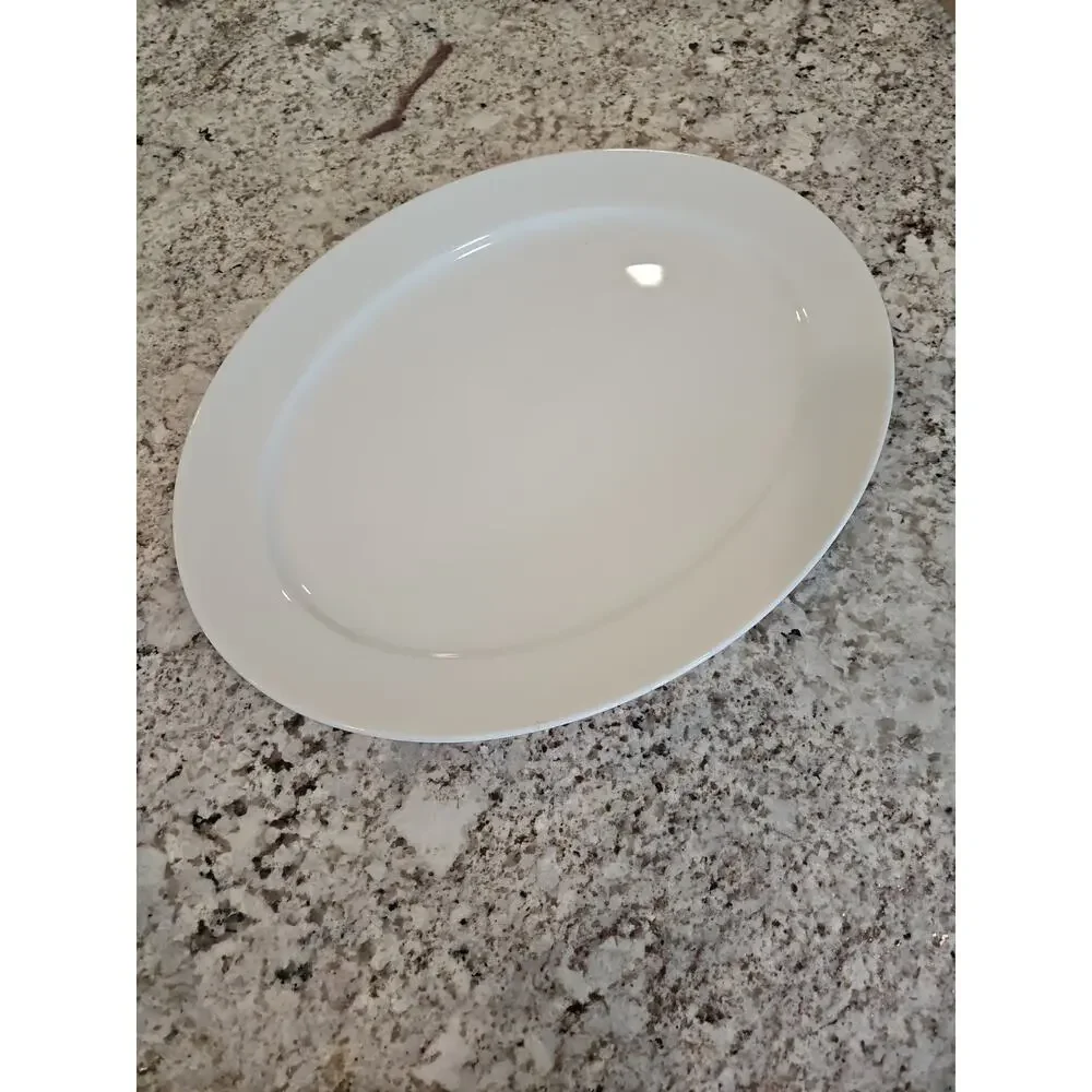 Williams Sonoma Brasserie Large Serving Platter White Oval 16 1/4